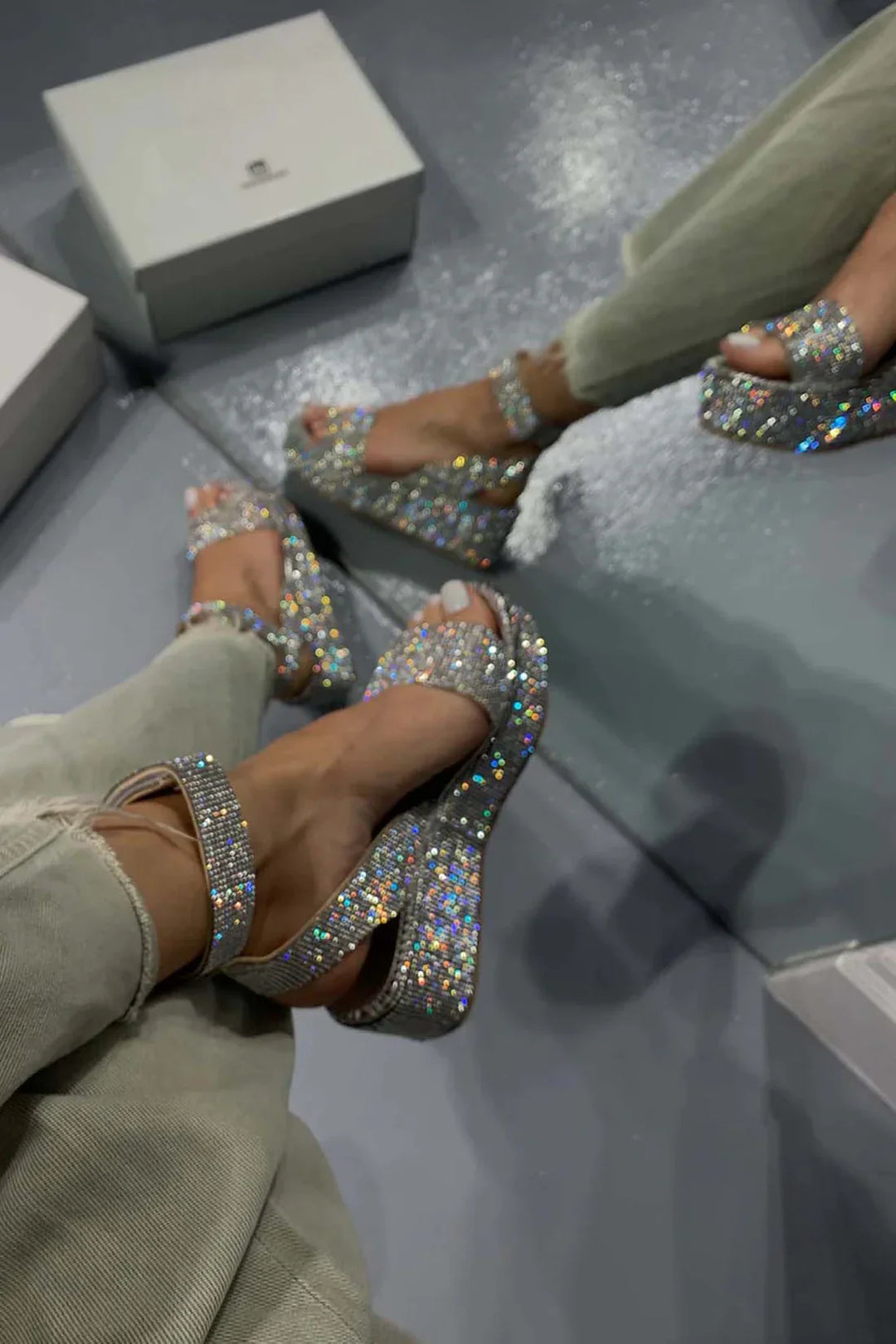 Brittney | Sparkly Sandals