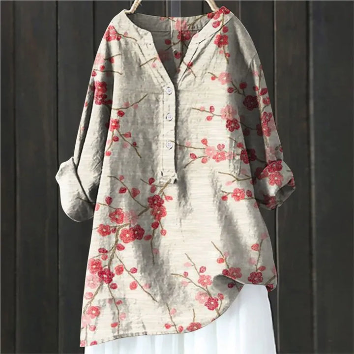 Casual blouse with Floral print - Tessa