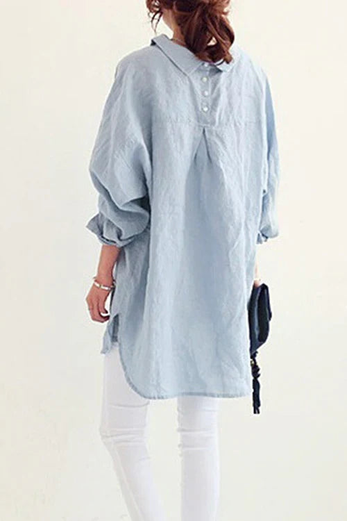 Nora | Oversized Linen Blouse