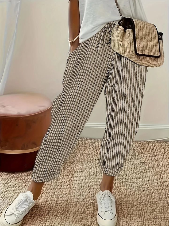 Liza | Casual Striped Pants