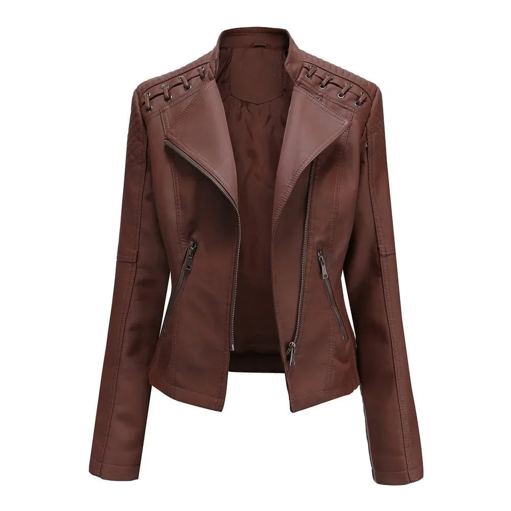 Clara | Faux Leather Jacket