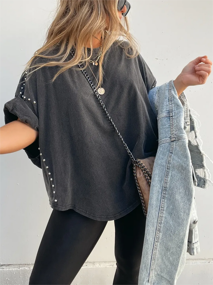 Ky | Studded Oversized Tee