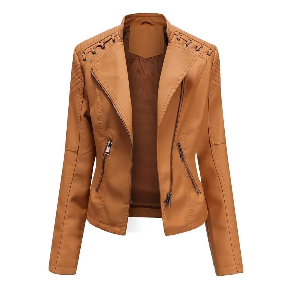 Clara | Faux Leather Jacket