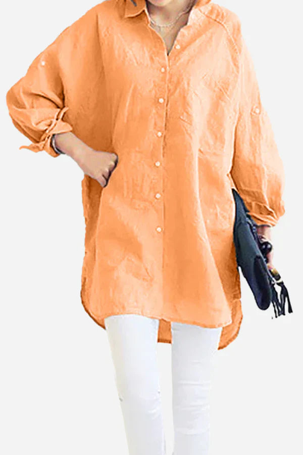 Nora | Oversized Linen Blouse