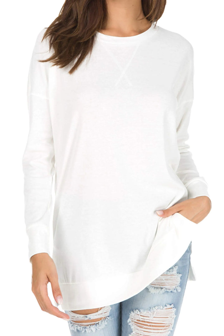 Rosy | Side Slit Sweatshirt