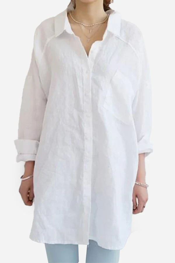 Nora | Oversized Linen Blouse