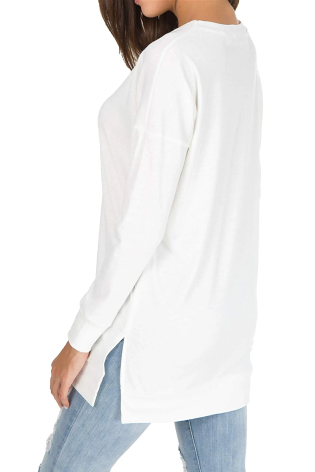 Rosy | Side Slit Sweatshirt