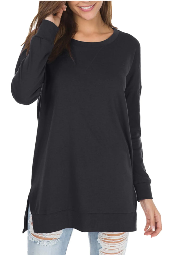 Rosy | Side Slit Sweatshirt